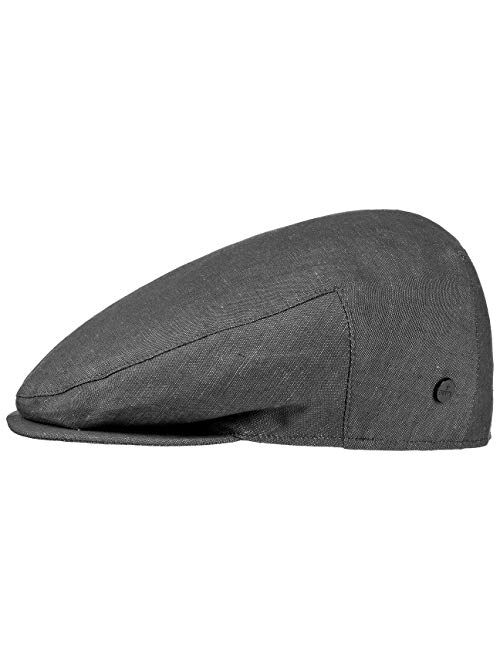 Lierys Inglese Linen Flat Cap Men | Made in Italy