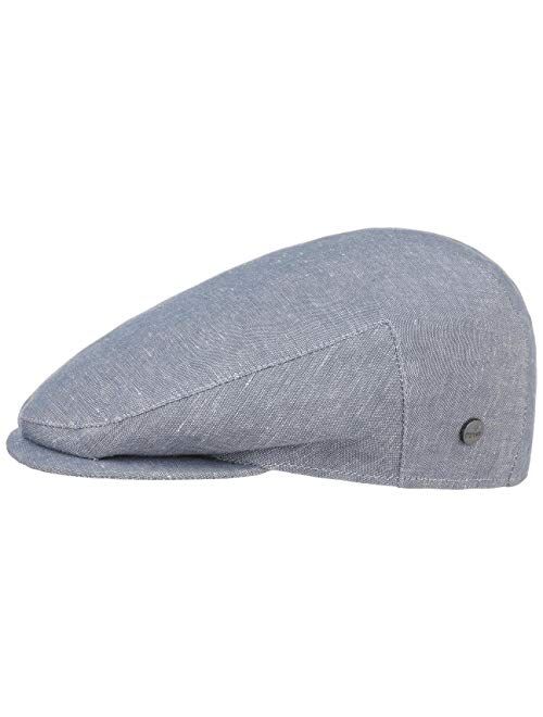 Lierys Inglese Linen Flat Cap Men | Made in Italy