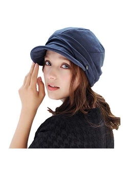 Women Newsboy Cap Cabbie Painter Gatsby Beret Visor Hat Autumn Winter