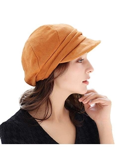 Women Newsboy Cap Cabbie Painter Gatsby Beret Visor Hat Autumn Winter