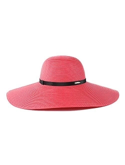 Stylish Floppy Wide Brim Sun Hat Beach Straw Hat for Women UV Protection UPF 30 Hat Foldable