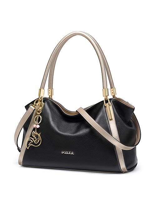 Leather Handbags for Women, Genuine Leather Ladies Top-handle Shoulder Bags