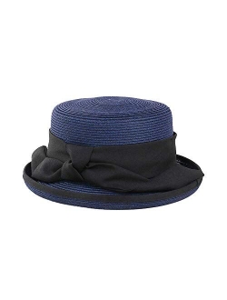 Sun Hat for Women Straw Bowler Casual Hat Fashion Vintage Wide Brim Bowknot Beach Hats