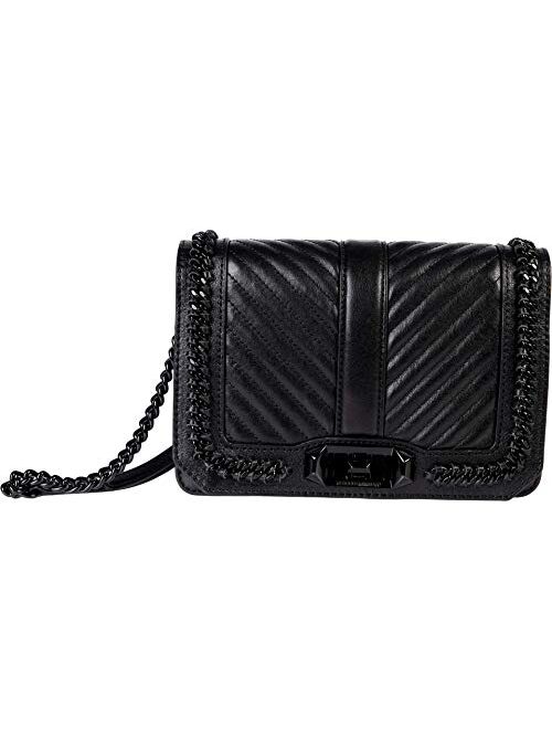 Rebecca Minkoff Women's Chevron Quilted Small Love Cross Body Bag