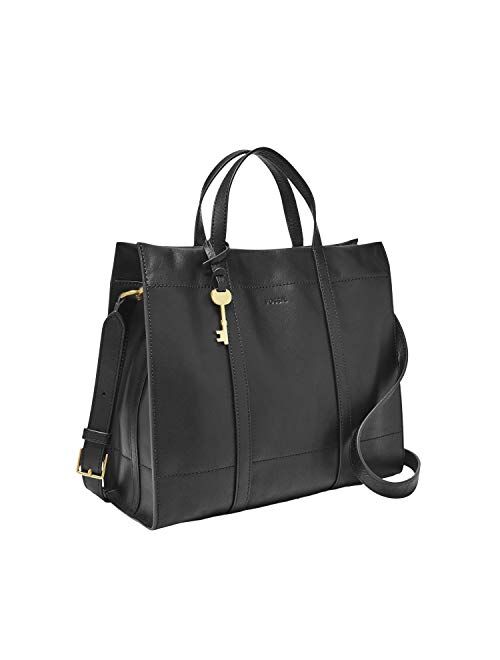 Buy Fossil Women's Carmen Leather Shopper Tote Purse Handbag online ...