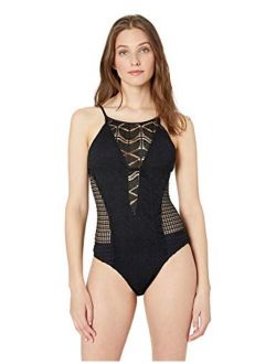 Women's High-Neck One Piece Swimsuit