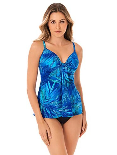 Miraclesuit Women's Swimwear Marina Sweetheart Neckline Underwire Bra Tankini Bathing Suit Top