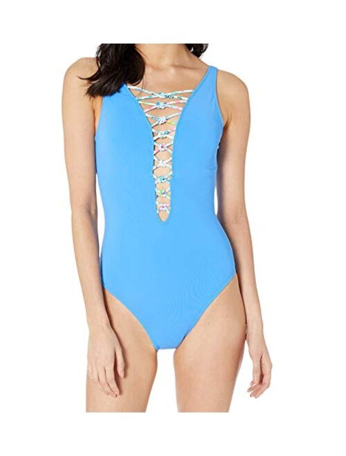 Lilly Pulitzer Isle Lattice One-Piece