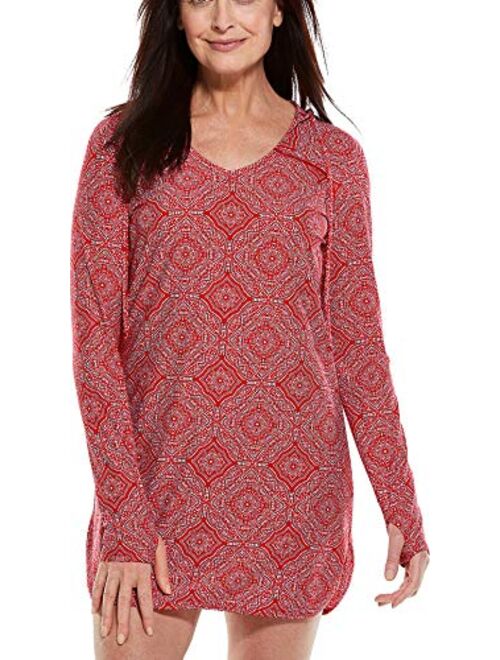 Coolibar UPF 50+ Women's Seacoast Swim Cover-Up Dress - Sun Protective