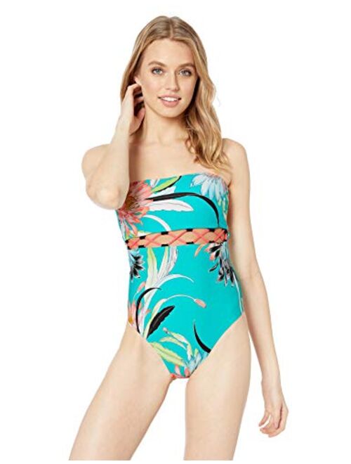 Trina Turk Women's Bandeau One Piece Swimsuit