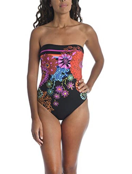 Trina Turk Women's Bandeau One Piece Swimsuit