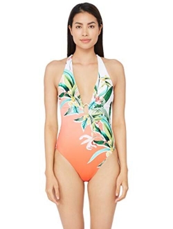 Women's V-Plunge One Piece Swimsuit