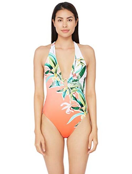 Trina Turk Women's V-Plunge One Piece Swimsuit