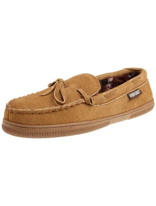 MUK LUKS Men's Paul Printed Berber Suede Moccasin Slipper