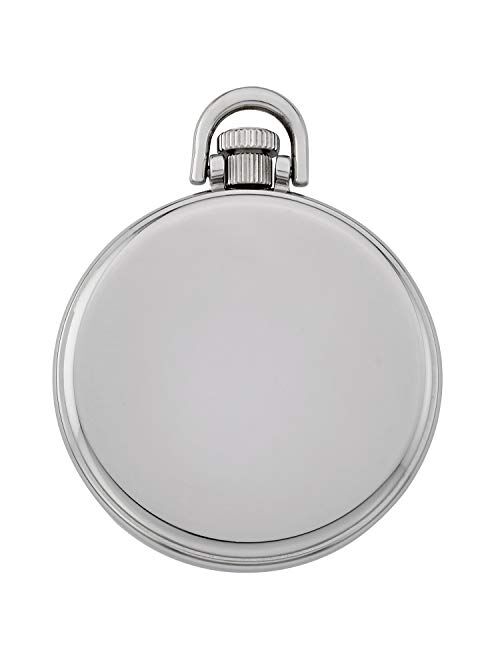 Gotham Men's Stainless Steel Mechanical Hand Wind Railroad Style Pocket Watch # GWC14106SX