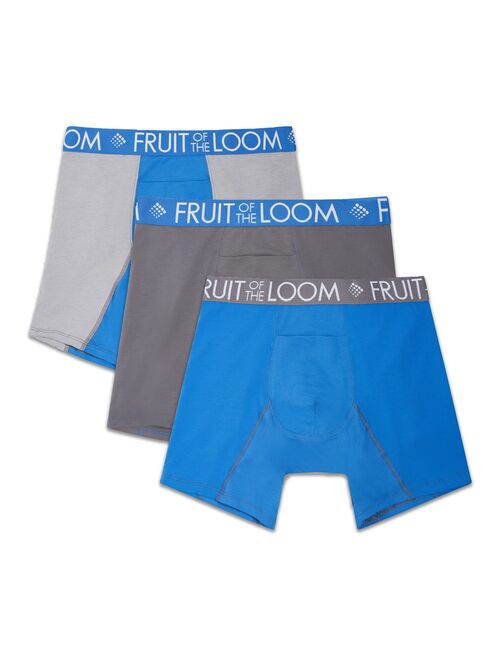 Men's Fruit of the Loom® 3-Pack Performance Cooling Cotton Boxer Briefs