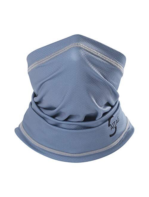 SAITAG Neck Gaiter Sun Protection Breathable Elastic Face Scarf Mask for Hot Summer Cycling Hiking Fishing