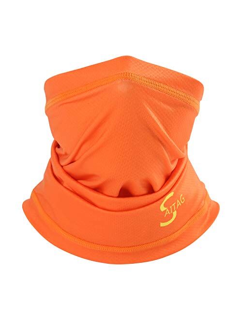 SAITAG Neck Gaiter Sun Protection Breathable Elastic Face Scarf Mask for Hot Summer Cycling Hiking Fishing