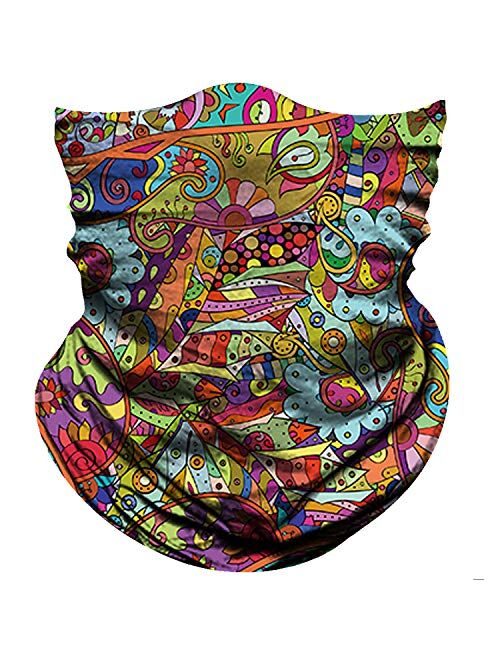 Obacle Seamless Bandana Face Mask Rave Men Women for Dust Sun Wind Protection