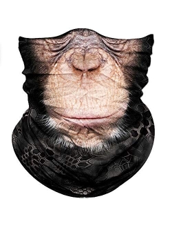 Animal Face Mask Bandana for Sun Dust Wind Protection Seamless Bandana Rave Face Mask for Men Women Festival Fishing Hunting Motorcycle Riding Workout Outdoor Runn