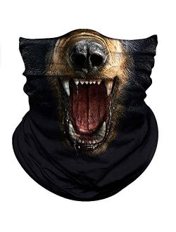 Animal Bandana Face Mask for Sun Dust Wind Protection Seamless Bandana Rave Face Mask for Men Women Festival Fishing Hunting Motorcycle Riding Workout Outdoor Runn