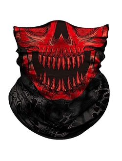 Bandana Face Mask Neck Gaiter Tube Mask Men Women for Sun Dust Protection