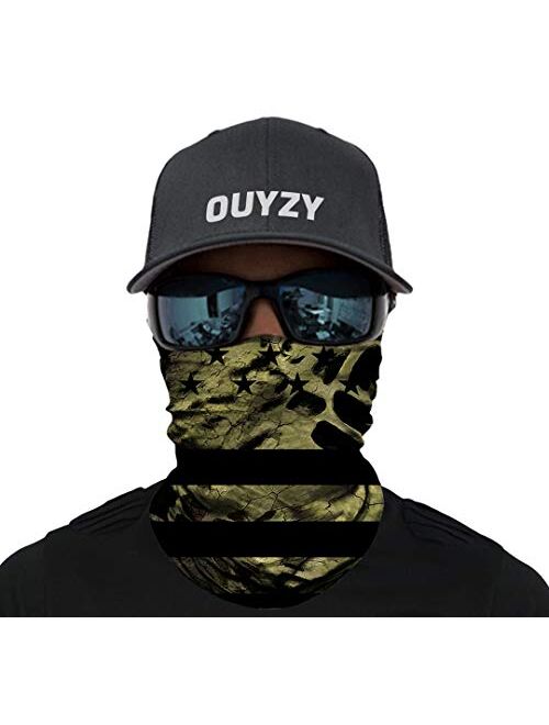 OUYZY Neck Gaiter Face Scarf Cover Mask Sun Bandanas for Fishing Motorcycling