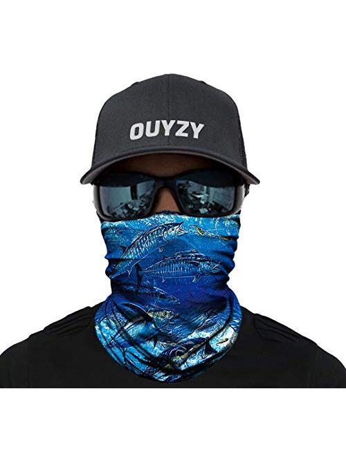 OUYZY Neck Gaiter Face Scarf Cover Mask Sun Bandanas for Fishing Motorcycling