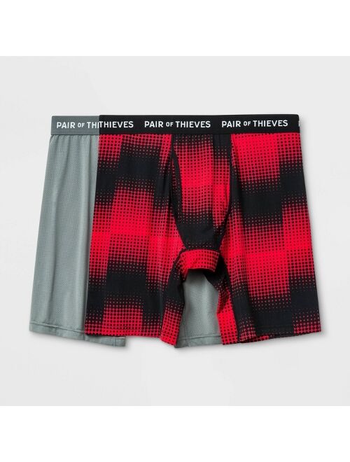 Pair of Thieves Men's Super Fit Long Boxer Briefs 2pk