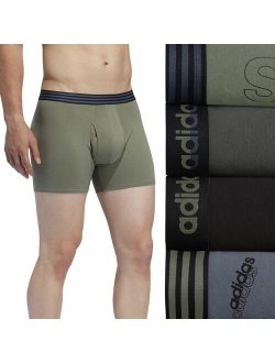 4-Pack Performance Cotton Stretch Boxer Briefs