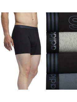 4-Pack Performance Cotton Stretch Boxer Briefs