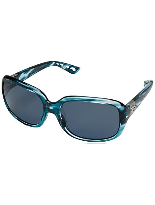 Costa Del Mar Women's Gannet Rectangular Sunglasses