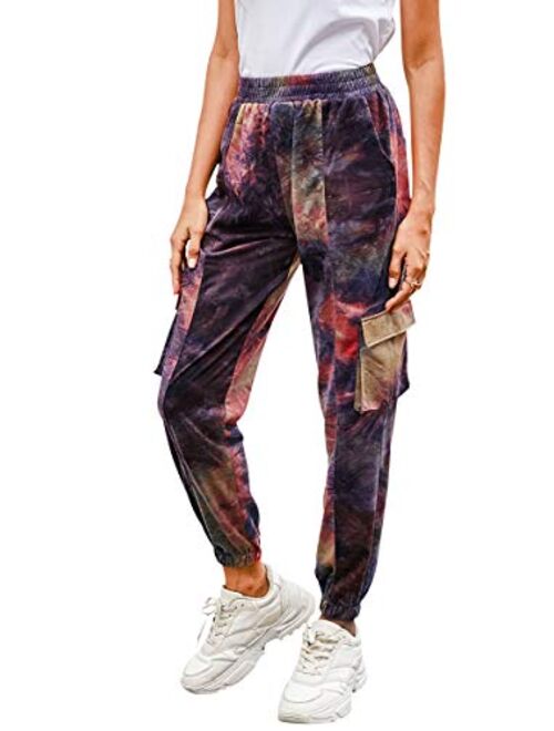 Hibluco Women's Comfy Pajamas Pants Loose Drawstring Lounge Pants Casual Joggers