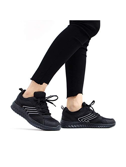 Akk Women's Lightweight Running Shoes - Breathable Mesh Walking Outdoor Lace up Casual Shoes Womens Fashion Sneakers