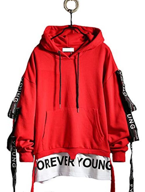 Hello MrLin Womens and Mens Hip Hop Hoodie Cotton Pullover Harajuku Streetwear Fashion Streamer Sweatshirt