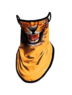 Bandana Face Mask with Ear Loops Neck Gaiter Face Mask Scarf Face Cover for Men Women