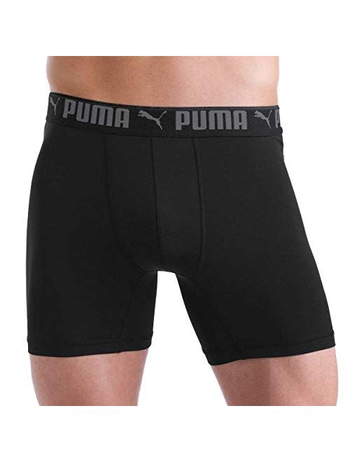 Puma Men's Microfiber Boxer Brief, 5-pack