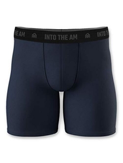 Men's Modal Boxer Briefs - Soft Comfortable Underwear Shorts INTO THE AM