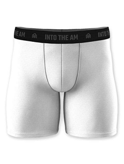 Men's Modal Boxer Briefs - Soft Comfortable Underwear Shorts INTO THE AM