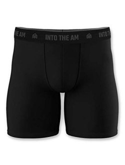 Men's Modal Boxer Briefs - Soft Comfortable Underwear Shorts INTO THE AM