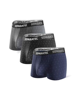 Men's Underwear Comfy soft Cotton Modal Blend Dual Pouch Trunks 2-3 Pack