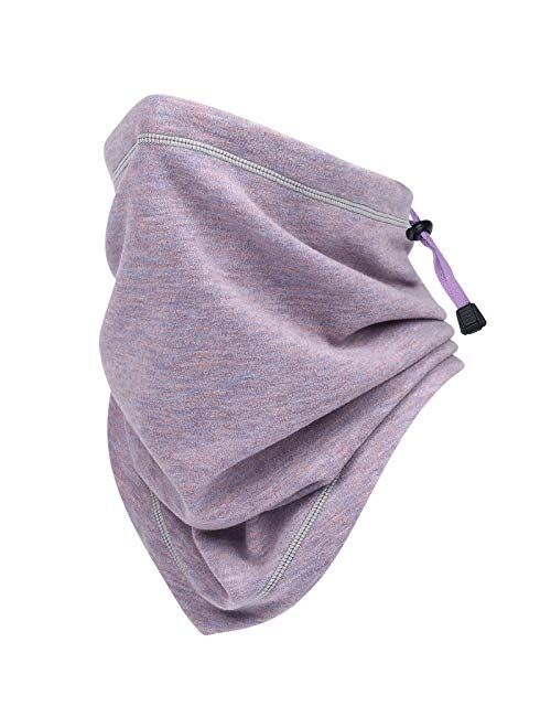 Obacle Neck Gaiter Face Mask Warmer with Adjustable Drawstring for Men Women Winter Cold Weather Windproof