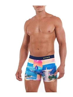 papi Men's Low Rise Microfiber Boxer Brief