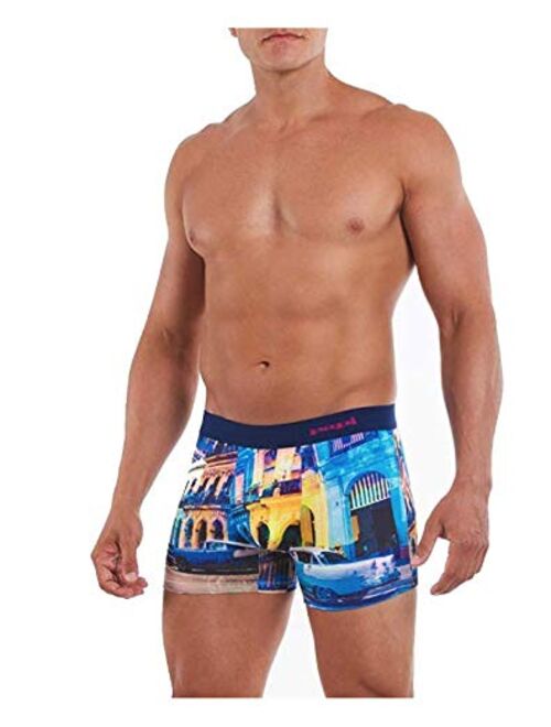 papi Men's Low Rise Microfiber Boxer Brief