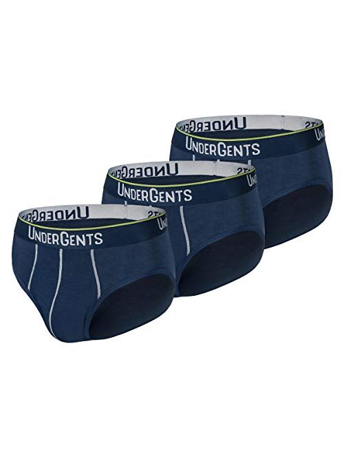 UnderGents 3-Pack Men's Brief Underwear CloudSoft Fabric with Cooling Modal