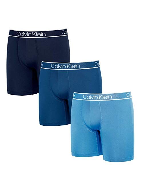 Calvin Klein Mens 3 Pack Microfiber Boxer Briefs