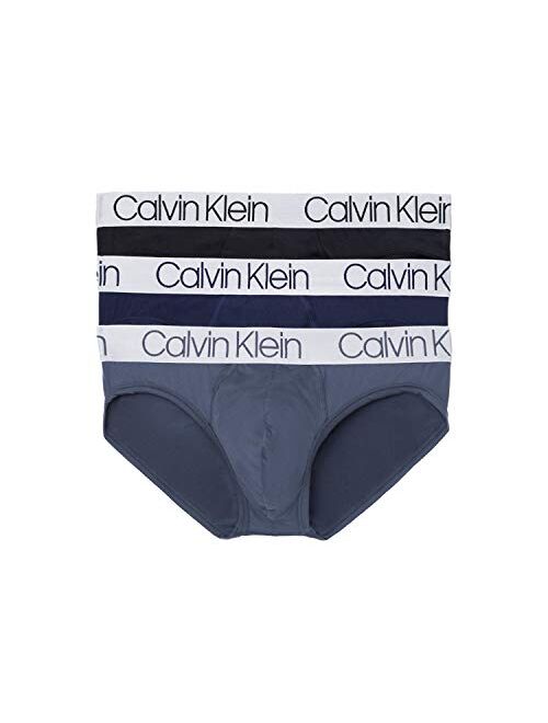 Calvin Klein Men`s Microfiber Hip Briefs Pack of 3