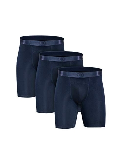 Contour Athletics 3-Pack Men's Underwear Modal Cotton Boxers for Men