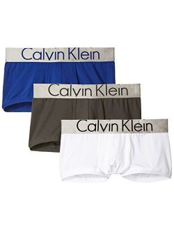 Calvin Klein Men's Underwear 3 Pack Steel Micro Briefs, Mink/White