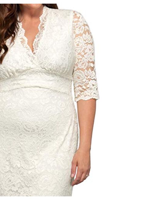 Kiyonna Women's Plus Size Luxe Lace Wedding Dress